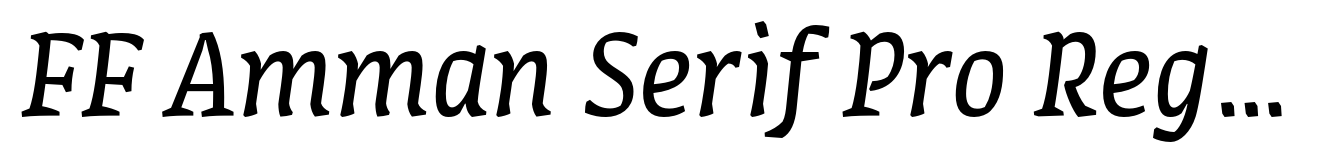 FF Amman Serif Pro Regular Italic
